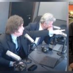 Milei vio pasar a De Mendiguren ante el stand de Radio Mitre y lo insultó a lo lejos