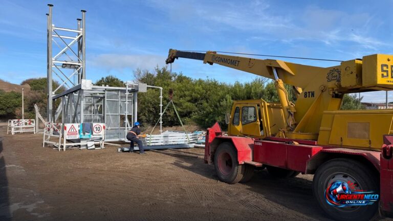 Avanza la construcción de la baliza de enfilamiento