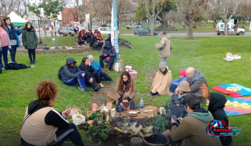 H.I.J.X.S. realizó una ceremonia por la Pachamama y llamó a defender la tierra