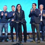 Andrea Cáceres compartió acto con Kicillof