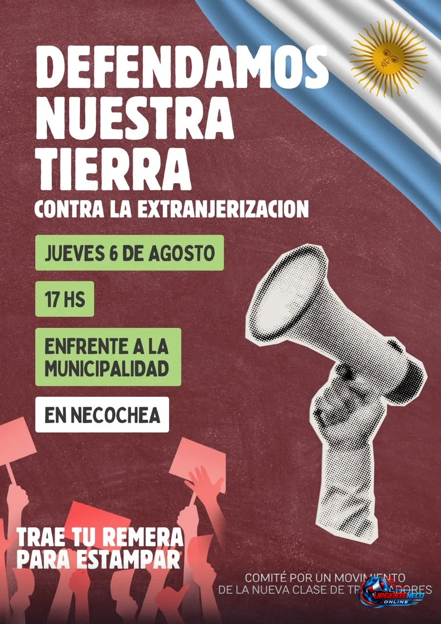 En nuestra ciudad se sumarán a la movilización contra la extranjerización de la tierra